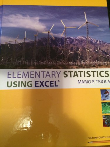 Elementary Statistics Using Excel Custom