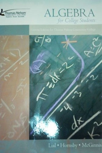 Algebra for College Students (Thomas Nelson Community College)