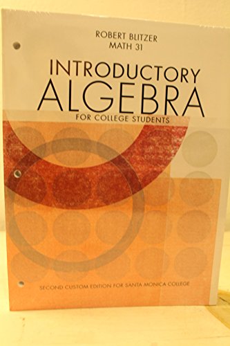 Introductory Algebra for College Students