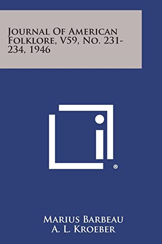 Journal of American Folklore, V59, No. 231-234, 1946