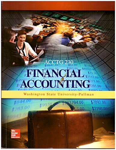 Financial Accounting for WSU ACCTG 230