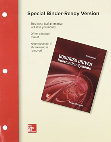 Loose Leaf Business Driven Information Systems