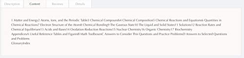 ISE Introduction to Chemistry