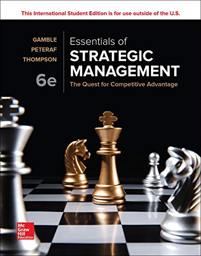 ISE Essentials of Strategic Management: The Quest for Competitive Advantage