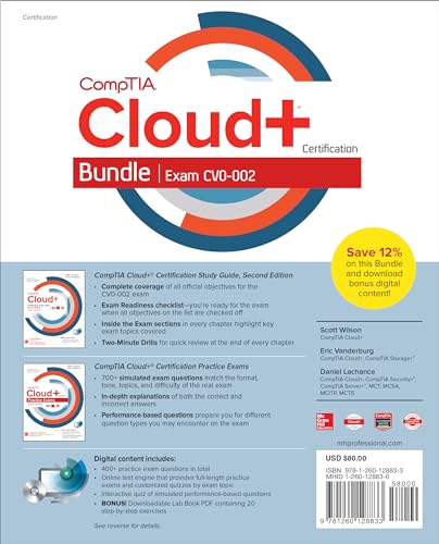 CompTIA Cloud+ Certification Bundle (Exam CV0-002)