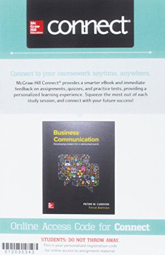 Gen Combo Looseleaf Business Communication; Connect Access Card