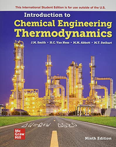 Introduction to Chemical Engineering Thermodynamics ISE