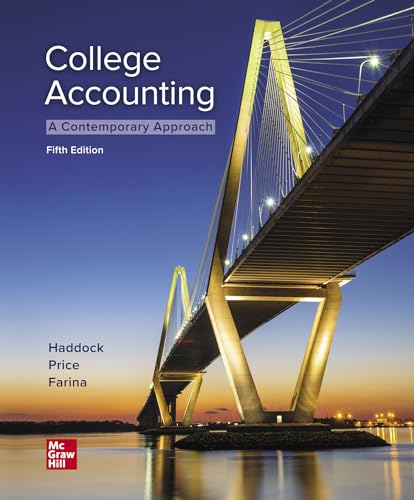 Loose Leaf for College Accounting (a Contemporary Approach)
