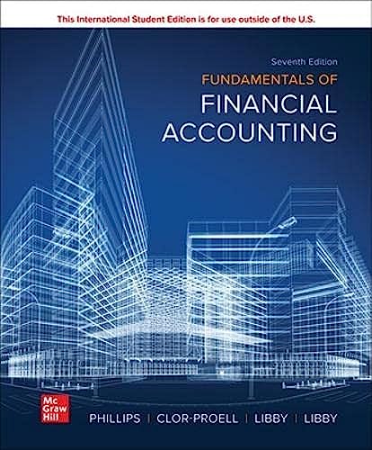 Fundamentals of Financial Accounting ISE
