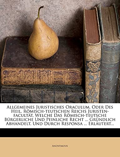 Allgemeines Juristisches Oraculum.