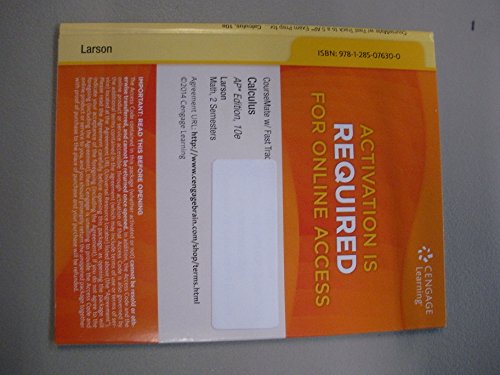 CourseMate with Fast Track to a 5 AP Exam Prep Printed Access Code for Calculus 10th Edition