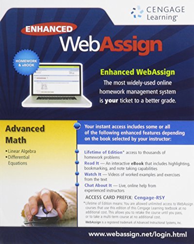 ADVANCED MATH WEBASSIGN-ACCESS