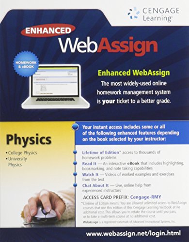 Enhanced WebAssign College Physics Access Card (One Term)