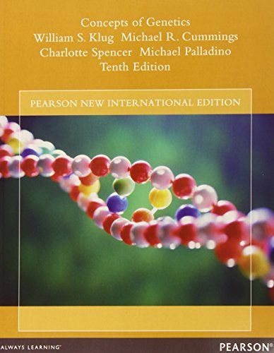 Concepts of Genetics: Pearson New International Edition