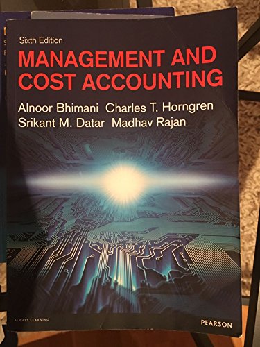 Management and Cost Accounting