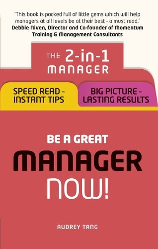 Be a Great Manager  Now!