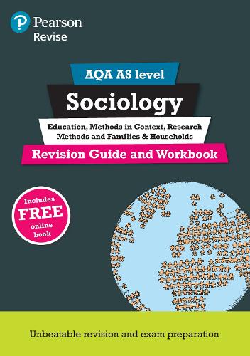 Pearson REVISE AQA AS Level Sociology Revision Guide & Workbook inc online edition - for 2026, 2027 exams
