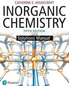 Student Solutions Manual for Inorganic Chemistry 