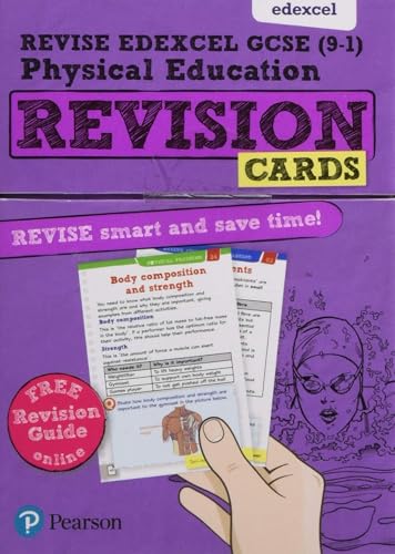 Pearson REVISE Edexcel GCSE Physical Education Revision Cards (with free online Revision Guide): For 2024 and 2025 assessments and exams (Revise Edexcel GCSE Physical Education 16)
