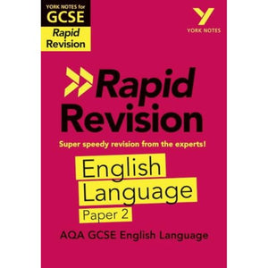 York Notes RAPID AQA GCSE (Revision Guide) AQA English Language Paper 2 - for 2026, 2027 exams 
