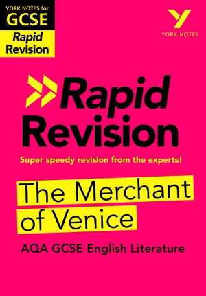 York Notes RAPID AQA GCSE (Revision Guide) The Merchant of Venice - for 2027, 2028 exams