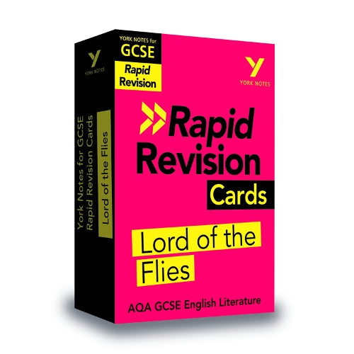 York Notes RAPID AQA GCSE (Revision Cards) Lord of the Flies - for 2026, 2027 exams