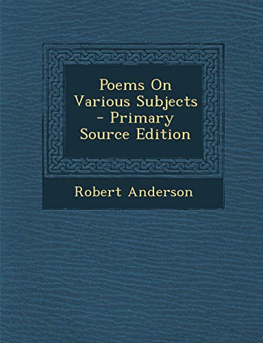 Poems on Various Subjects
