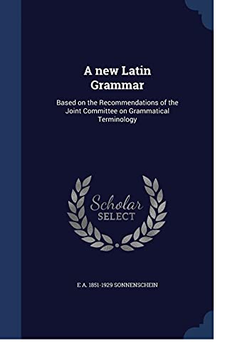 A new Latin Grammar