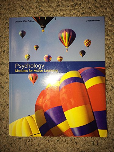 Psychology modules for active learning 13th editio