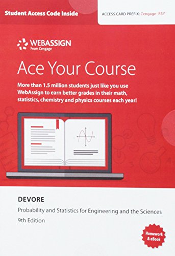 Probability and Statistics for Engineering and the Sciences + Enhanced Webassign Single-term Courses Access Card for Statistics