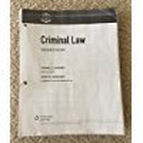 Criminal Law, Loose-Leaf Version