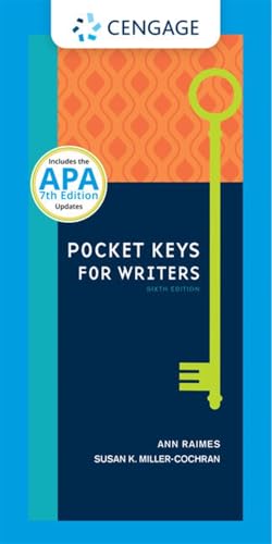 Pocket Keys for Writers with APA Updates, Spiral bound Version