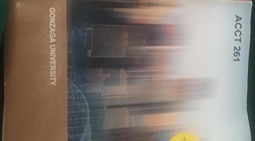 Gonzaga University Accounting 261 Book