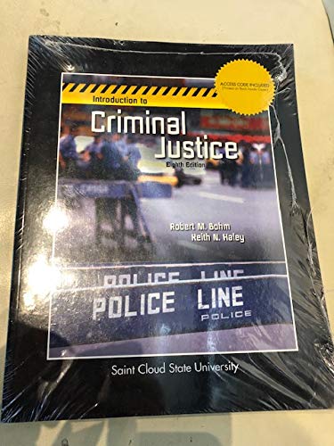Introduction to Criminal Justice 8th Edition Saint Cloud University Custom with Access Code