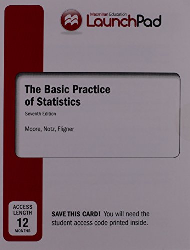 Loose-Leaf Version for the Basic Practice of Statistics 7e & Launchpad for Moore's the Basic Practice of Statistics 7e (Twelve Month Access)