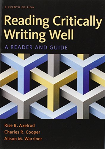 Reading Critically, Writing Well