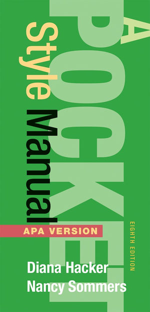 A Pocket Style Manual APA Version