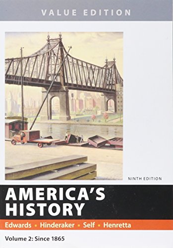 America's History, Value Edition, Volume 2