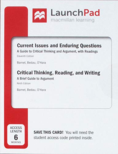 Current Issues and Enduring Questions 11E & Launchpad for Current Issues and Enduring Questions (Six Months Access Card)
