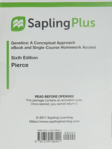 Saplingplus for Genetics: A Conceptual Approach (Single-Term Access)