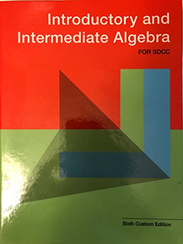 Beginning and Intermediate Algebra For Math 4