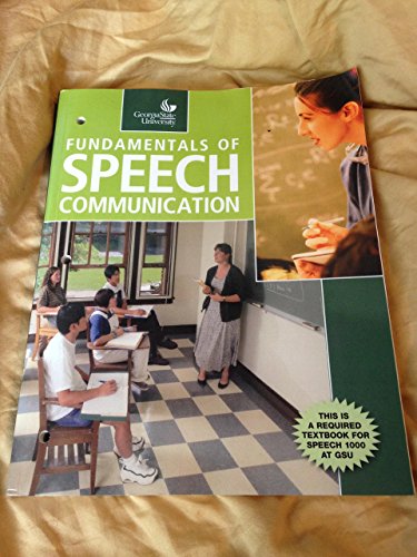 Fundamentals of Speech Communication