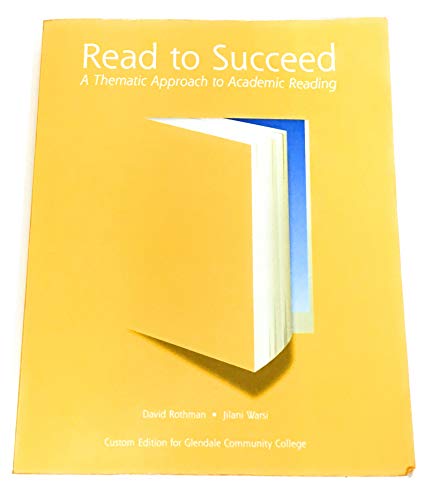 Read to Succeed - A thematic Approach to Academic Reading