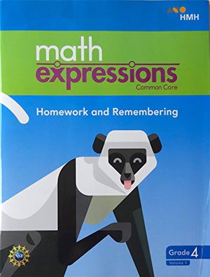 math expressions 2018 Homework and Remembering Grade 4 Volume 1