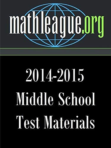 Middle School Test Materials 2014-2015