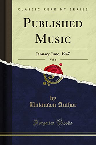Published Music, Vol. 1