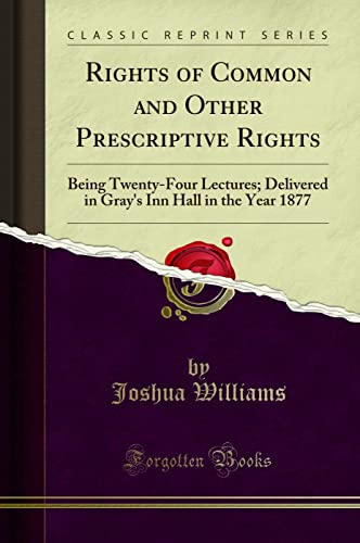 Rights of Common and Other Prescriptive Rights