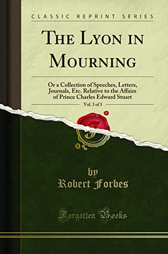 The Lyon in Mourning, Vol. 3 of 3