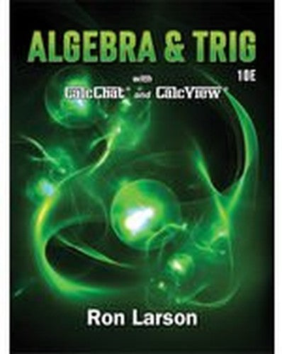 Algebra and Trigonometry Ron Larson 10th Edition Hardcover