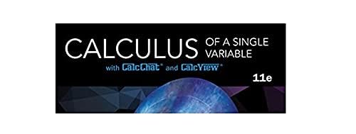 Calculus of a Single Variable